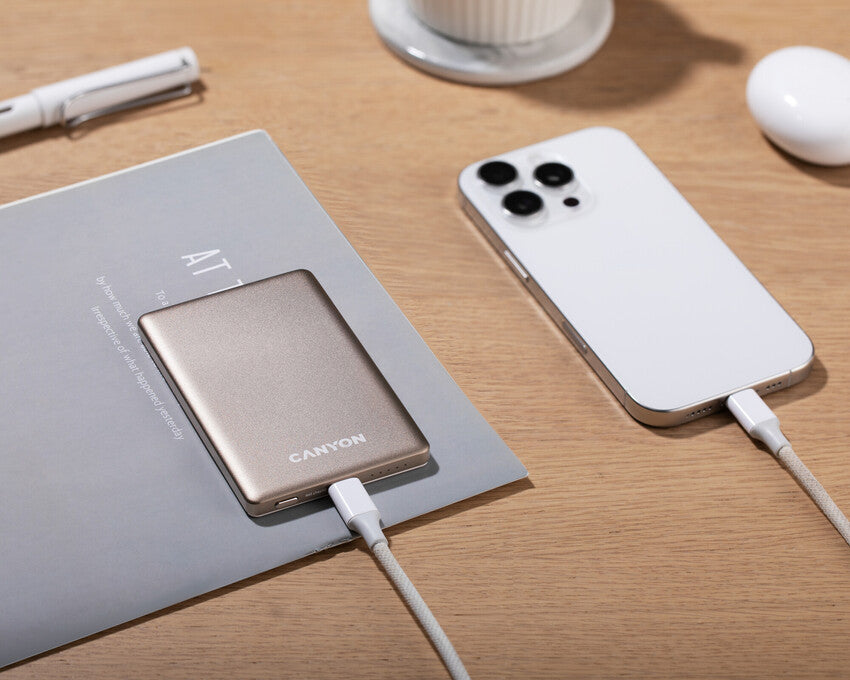 Powerbank CANYON OnPower 505 5000mAh PD20W Beżowy 7