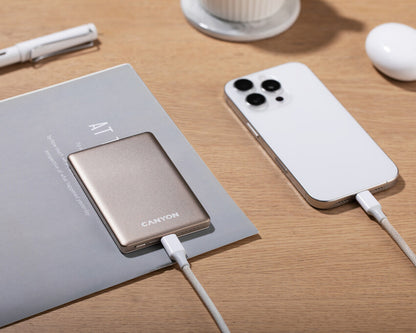Powerbank CANYON OnPower 505 5000mAh PD20W Beżowy 7