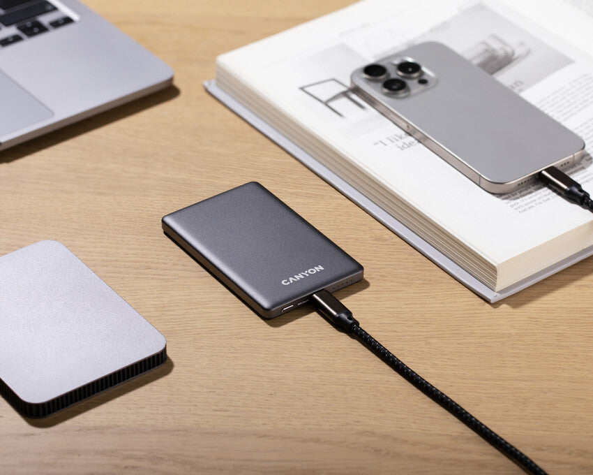 Powerbank CANYON OnPower 505 5000mAh PD20W Grafitowy 7