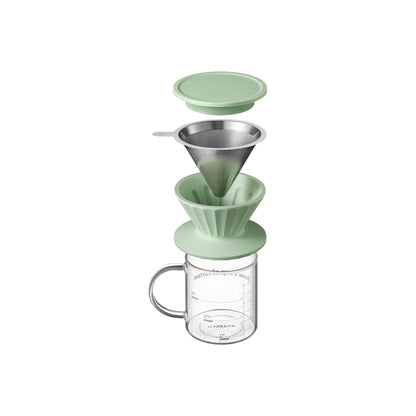 Przelewowy zestaw do parzenia BUYDEEM CD1024 w kolorze Cozy Greenish 5