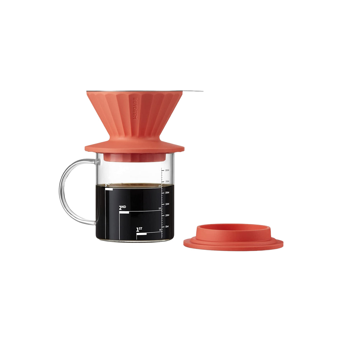 BUYDEEM CD1024 Przelewowy zestaw do parzenia Vivid Orange 1