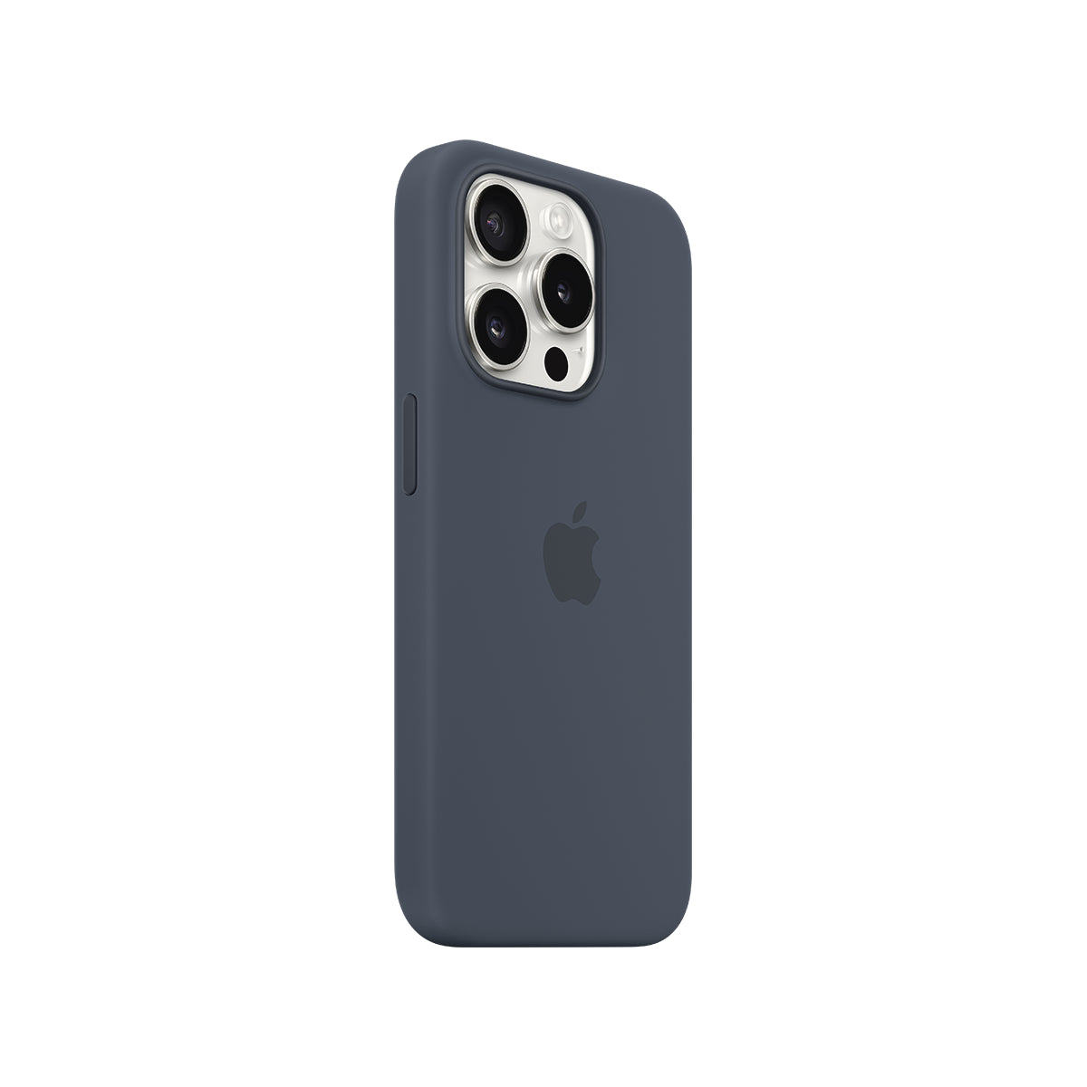 iPhone 15 Pro Silicone Case MagSafe Storm Blue A3125 (2)
